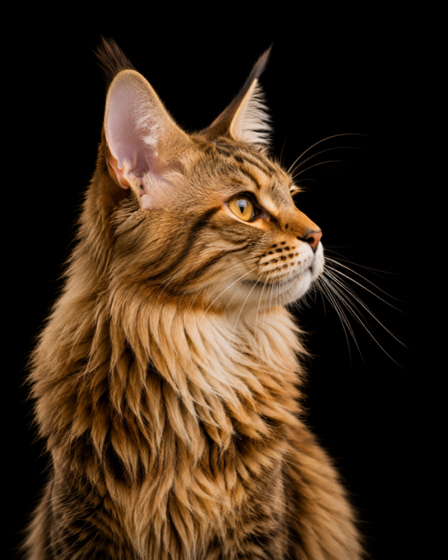 Maine Coon kedi portresi