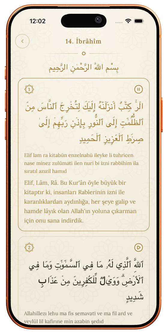 Vakur Kur'an ekranı
